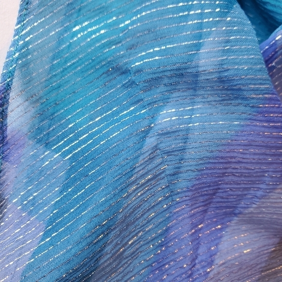 BCBGMaxAzria BT Chambra Silk Halter Metallic Draped Goddess Maxi Dress S… - Picture 15 of 15